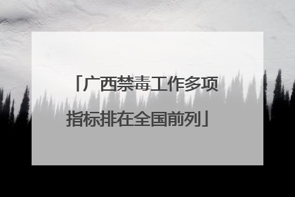 广西禁毒工作多项指标排在全国前列