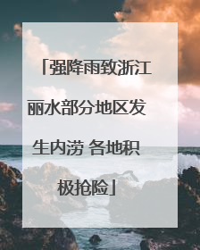 强降雨致浙江丽水部分地区发生内涝 各地积极抢险