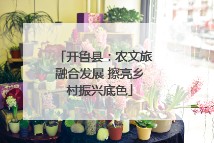 开鲁县：农文旅融合发展 擦亮乡村振兴底色