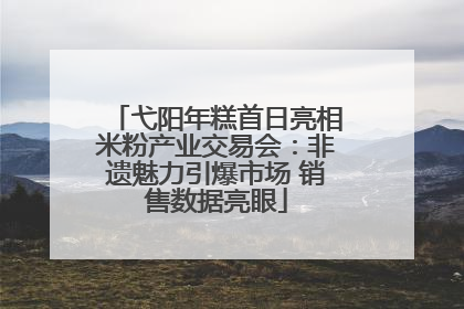 弋阳年糕首日亮相米粉产业交易会：非遗魅力引爆市场 销售数据亮眼