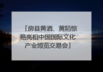 房县黄酒、黄精惊艳亮相中国国际文化产业博览交易会