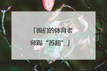 我们的体育老师踢“苏超”