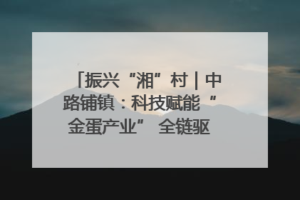 振兴“湘”村｜中路铺镇：科技赋能“金蛋产业” 全链驱动乡村振兴