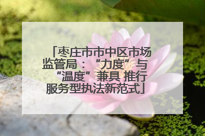 枣庄市市中区市场监管局：“力度”与“温度”兼具 推行服务型执法新范式