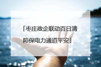 枣庄政企联动百日清障保电力通道平安
