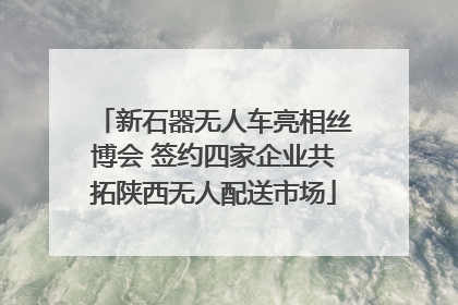 新石器无人车亮相丝博会 签约四家企业共拓陕西无人配送市场