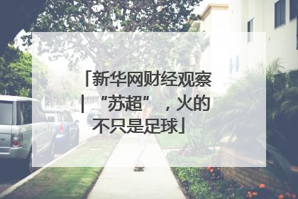 新华网财经观察｜“苏超”，火的不只是足球