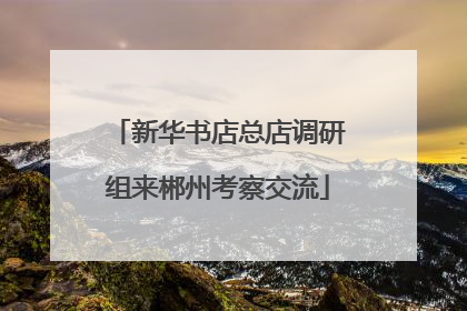 新华书店总店调研组来郴州考察交流