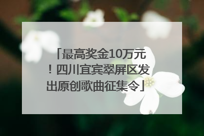 最高奖金10万元！四川宜宾翠屏区发出原创歌曲征集令