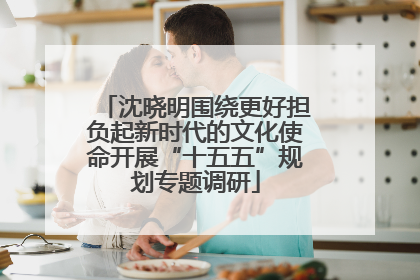 沈晓明围绕更好担负起新时代的文化使命开展“十五五”规划专题调研