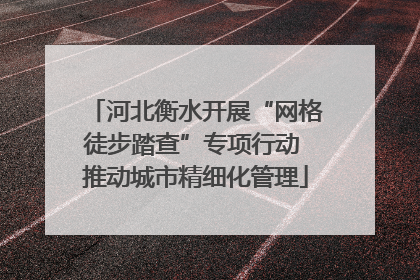 河北衡水开展“网格徒步踏查”专项行动 推动城市精细化管理