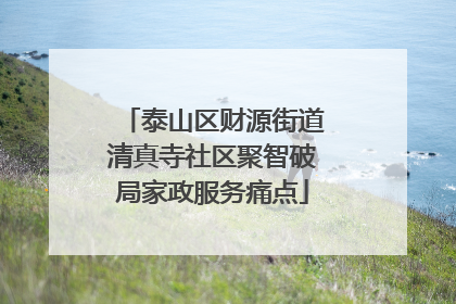 泰山区财源街道清真寺社区聚智破局家政服务痛点