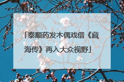 泰顺药发木偶戏借《藏海传》再入大众视野