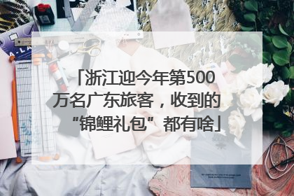 浙江迎今年第500万名广东旅客，收到的“锦鲤礼包”都有啥