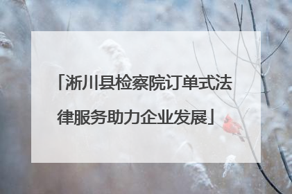 淅川县检察院订单式法律服务助力企业发展