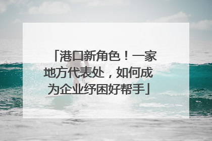 港口新角色！一家地方代表处，如何成为企业纾困好帮手