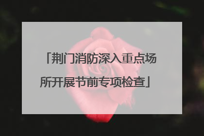 荆门消防深入重点场所开展节前专项检查
