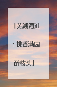 芜湖湾沚：桃香满园醉枝头