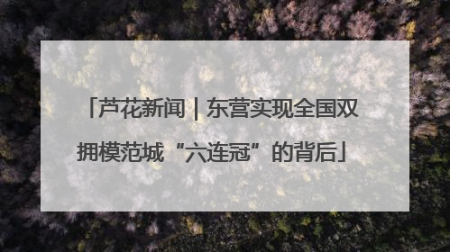芦花新闻｜东营实现全国双拥模范城“六连冠”的背后