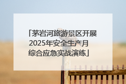 茅岩河旅游景区开展2025年安全生产月综合应急实战演练