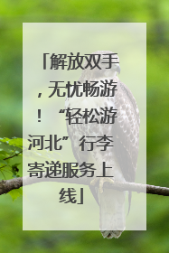 解放双手，无忧畅游！“轻松游河北”行李寄递服务上线