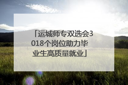 运城师专双选会3018个岗位助力毕业生高质量就业
