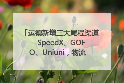 运德新增三大尾程渠道—SpeedX、GOFO、Uniuni，物流效率跃升50%！