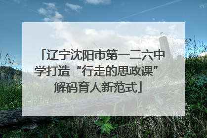 辽宁沈阳市第一二六中学打造“行走的思政课” 解码育人新范式