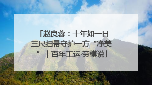 赵良蓉：十年如一日 三尺扫帚守护一方“净美”｜百年工运·劳模说
