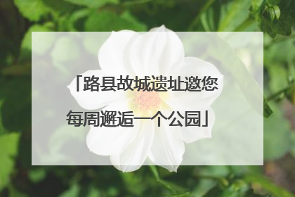 路县故城遗址邀您每周邂逅一个公园