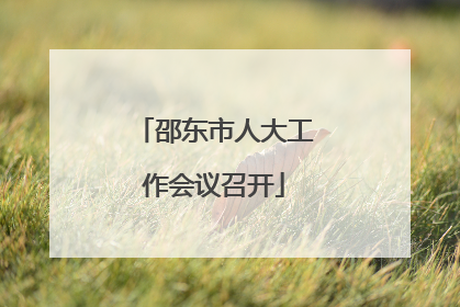 邵东市人大工作会议召开