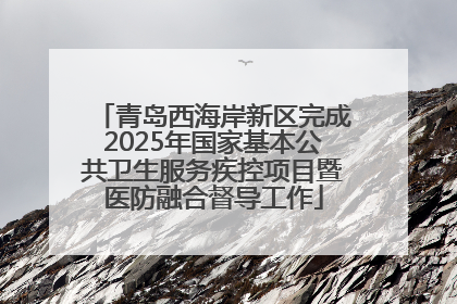 青岛西海岸新区完成2025年国家基本公共卫生服务疾控项目暨医防融合督导工作