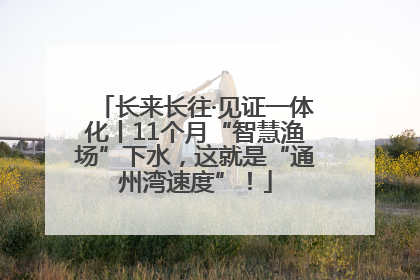 长来长往·见证一体化丨11个月“智慧渔场”下水，这就是“通州湾速度”！