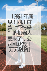 预计年底见！四川首款“懂情感”的机器人要来了，公司刚获数千万元融资