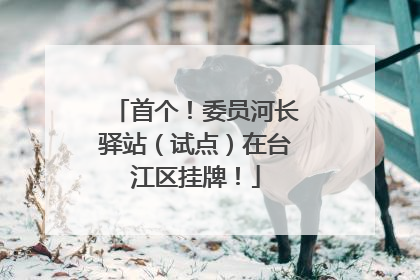 首个！委员河长驿站（试点）在台江区挂牌！