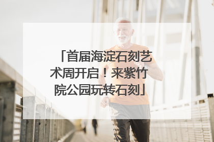 首届海淀石刻艺术周开启！来紫竹院公园玩转石刻