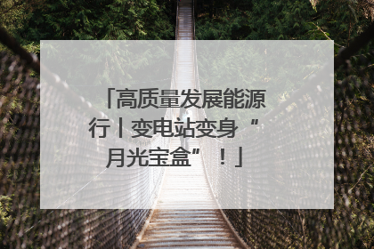 高质量发展能源行丨变电站变身“月光宝盒”！