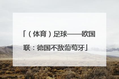 （体育）足球——欧国联：德国不敌葡萄牙