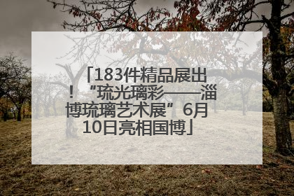 183件精品展出！“琉光璃彩——淄博琉璃艺术展”6月10日亮相国博