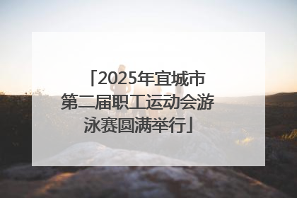 2025年宜城市第二届职工运动会游泳赛圆满举行