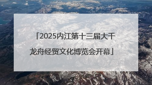 2025内江第十三届大千龙舟经贸文化博览会开幕