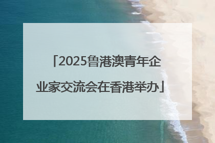 2025鲁港澳青年企业家交流会在香港举办