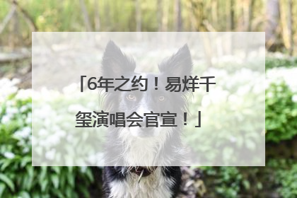 6年之约！易烊千玺演唱会官宣！