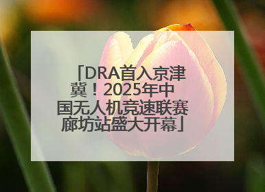 DRA首入京津冀！2025年中国无人机竞速联赛廊坊站盛大开幕