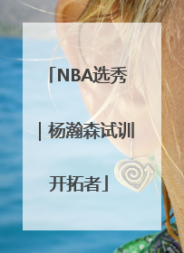 NBA选秀｜杨瀚森试训开拓者